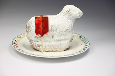 Produktfoto zu Osterlamm groß, 400 g - Bio-Backhaus Wüst