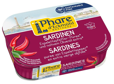 Produktfoto zu Sardinen mit Olivenöl und Piment d'Espelette, 135 g