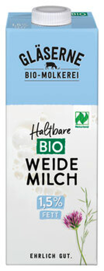 Produktfoto zu H-Weidemilch 1,5 %, 1 l