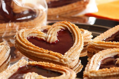 Produktfoto zu Muttertagsherz mit Makronenmasse