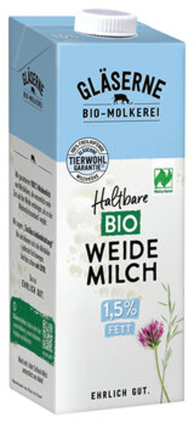Produktfoto zu H-Weidemilch 1,5 %, 1 l