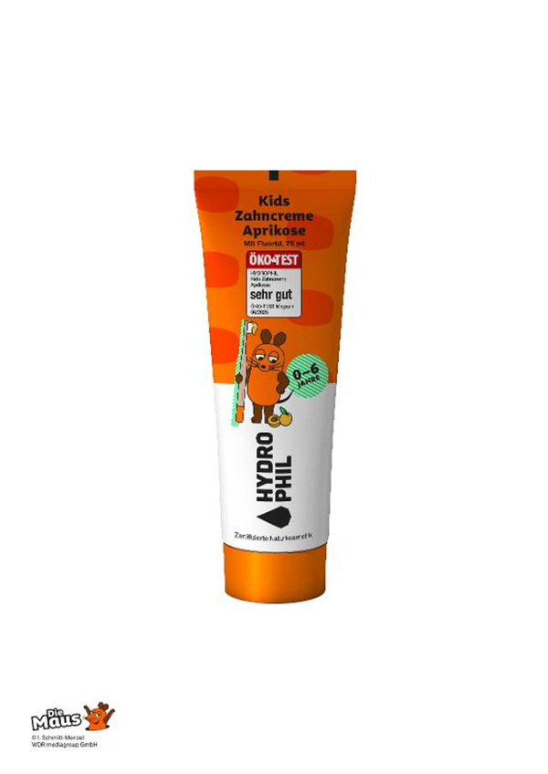 Produktfoto zu Zahncreme für Kinder Maus, Aprikose, 75 ml