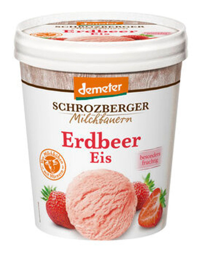 Produktfoto zu Erdbeer Eis, 500 ml