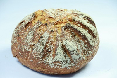 Produktfoto zu Hokkaido-Kürbis-Brot, 500 g - Bio-Backhaus Wüst