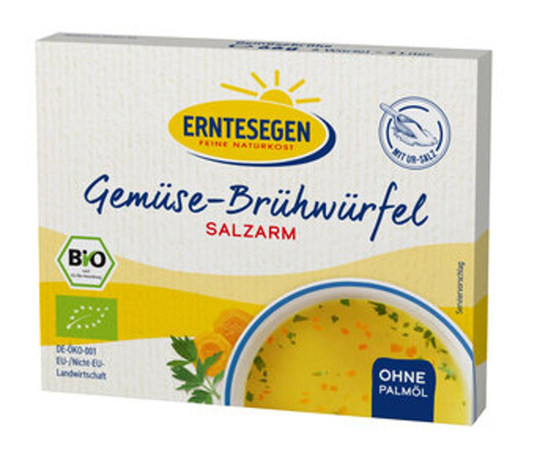 Produktfoto zu Gemüse-Brühwürfel salzarm, 66 g