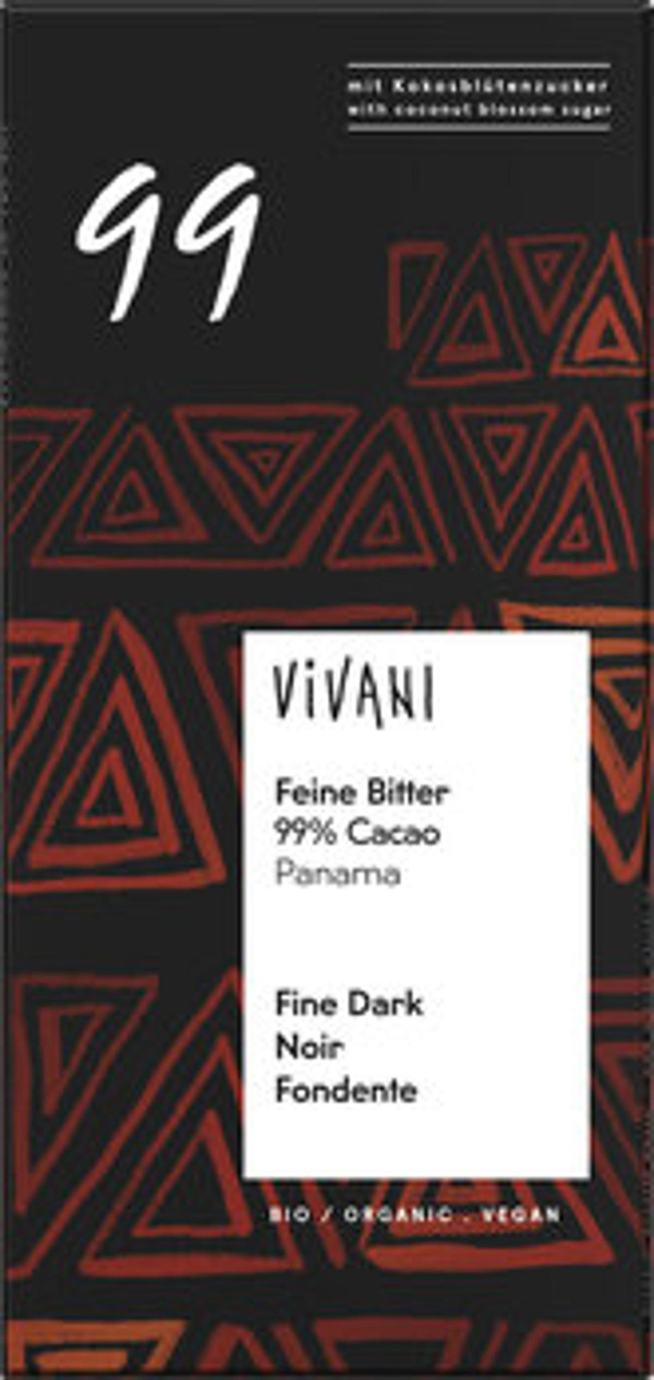 Produktfoto zu Feine Bitter Schokolade 99%, 80 g