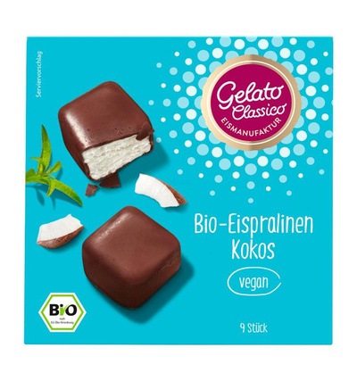 Produktfoto zu Eispralinen Kokos vegan, 135 ml (9 Stück)