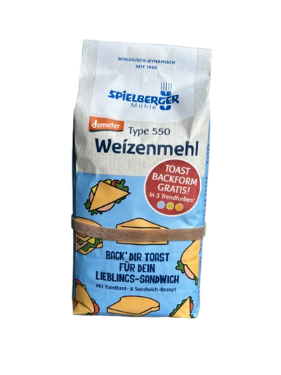Produktfoto zu Aktionsset Weizenmehl Type 550, 1 kg + gratis Toast Backform