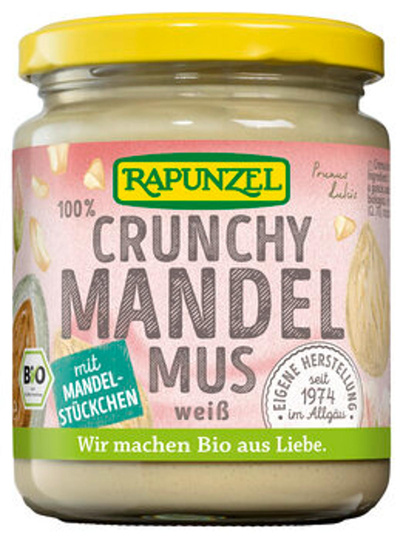 Produktfoto zu Mandelmus weiß Crunchy, 250 g