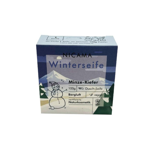 Produktfoto zu Winterseife Minze-Kiefer, 100 g