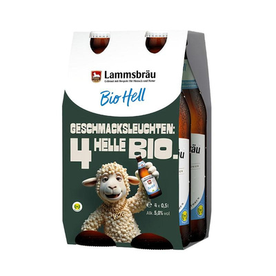 Produktfoto zu Bier Bio Hell, 4-Pack