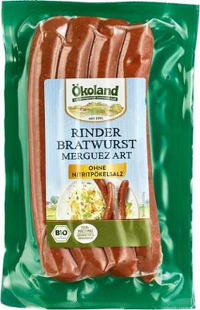 Produktfoto zu Rinder Bratwurst Merguez Art, 4 Stück