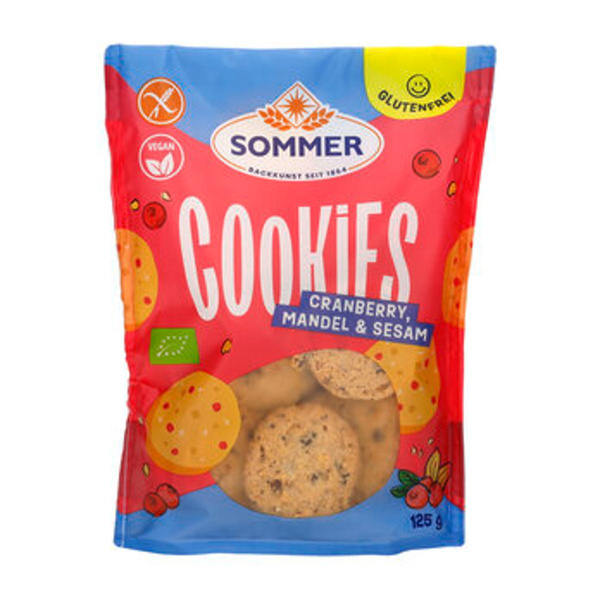 Produktfoto zu Cookies Cranberry, 125 g - 15% reduziert, da MHD 25.08.2026