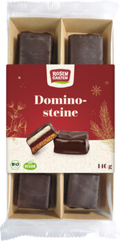 Produktfoto zu Zartbitter Dominosteine vegan, 140 g