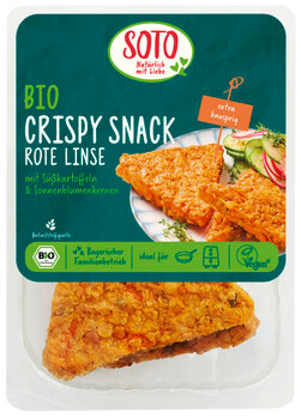 Produktfoto zu Crispy Snack Rote Linse, 200 g