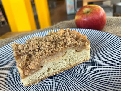 Produktfoto zu Apfel Haferstreusel, 4 Stück - SteinofenBäcker