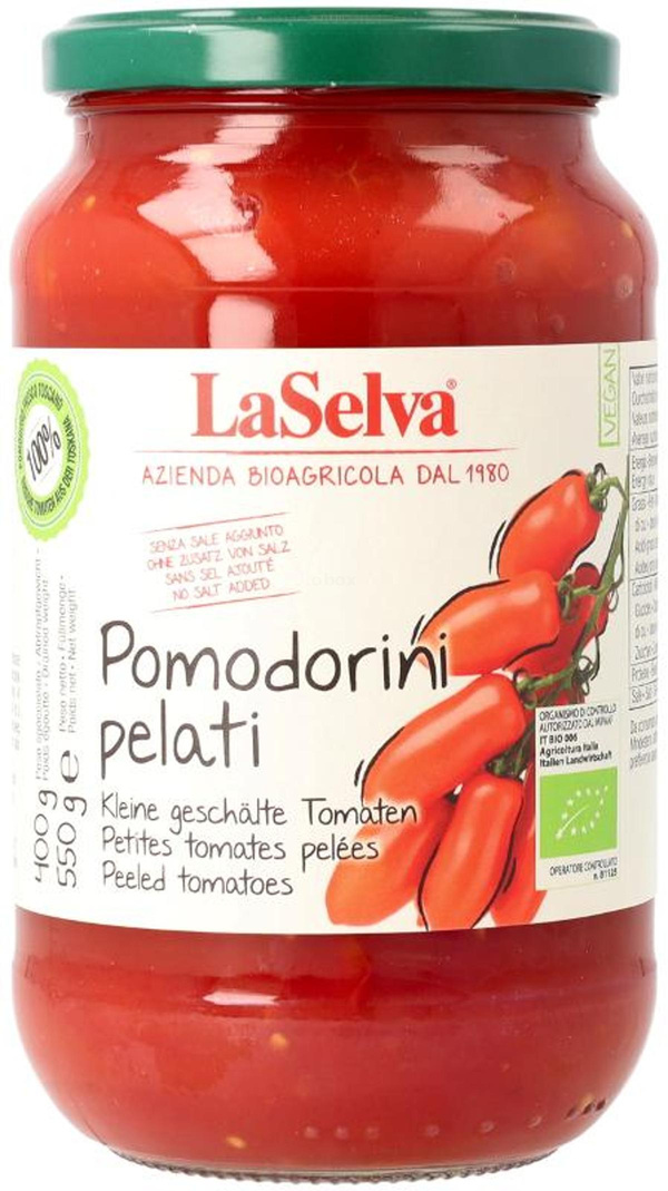 Produktfoto zu kleine geschälte Tomaten, 550 g