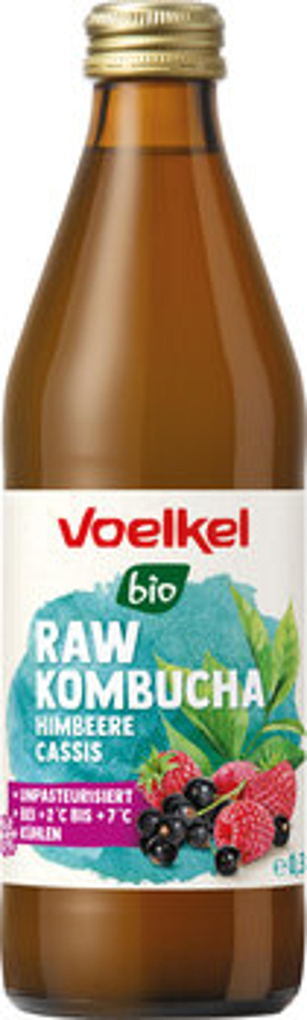 Produktfoto zu RAW Kombucha Himbeere Cassis, 0,33 l