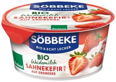 Produktfoto zu Sahnekefir Erdbeere, 150 g