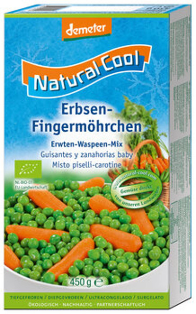 Produktfoto zu TK-Erbsen-Fingermöhren, 450 g