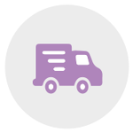 Symbol eines Lieferwagens, Zustellservice
