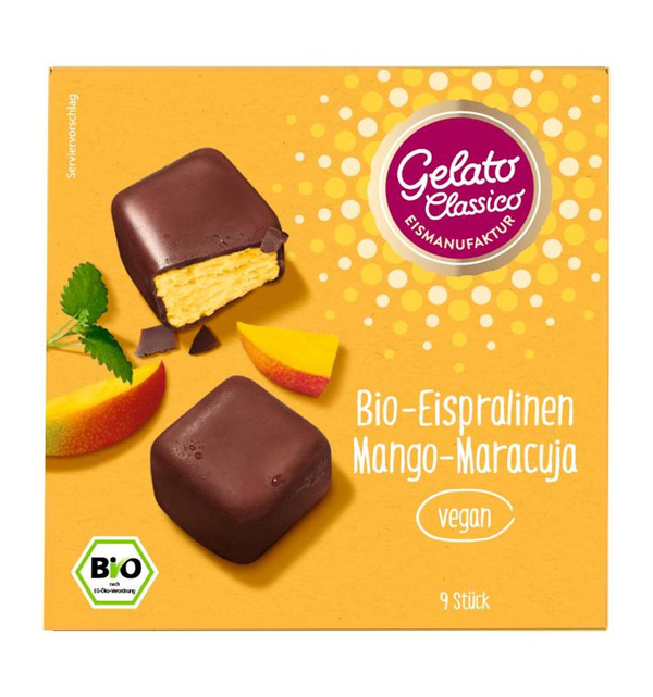 Produktfoto zu Eispralinen Mango-Maracuja vegan, 135 ml (9 Stück)