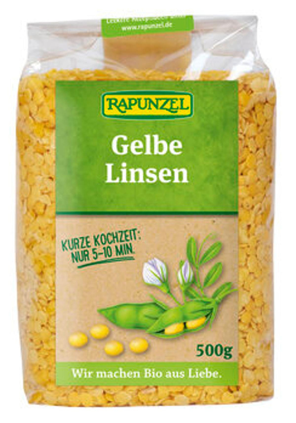Produktfoto zu Linsen gelb, 500 g
