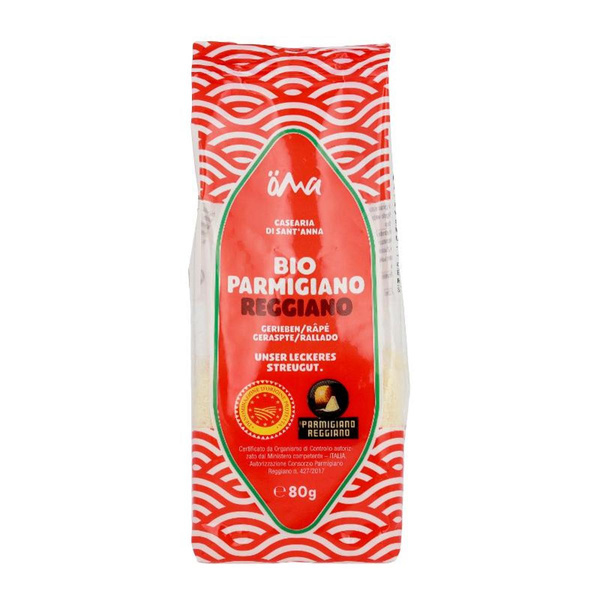 Produktfoto zu Geriebener Parmigiano, 80 g