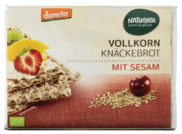 Produktfoto zu Vollkorn-Knäckebrot mit Sesam, 250 g