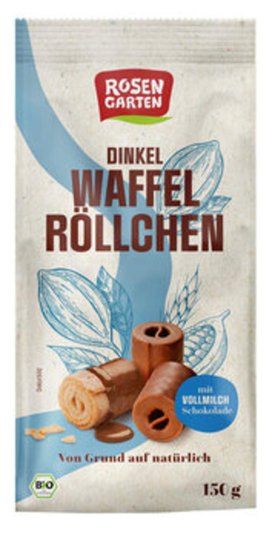 Produktfoto zu Dinkel Waffelröllchen VM, 150 g