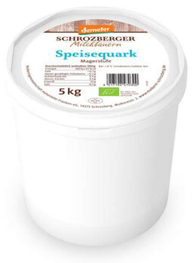 Produktfoto zu Speisequark mager, 5 kg