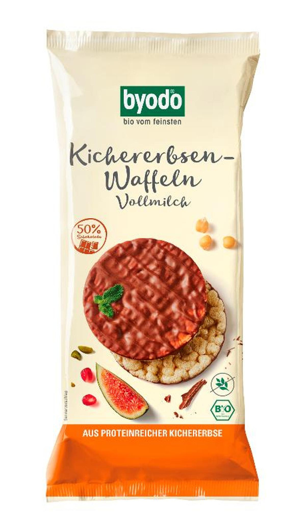 Produktfoto zu Kichererbsen Waffeln Vollmilch, 65 g