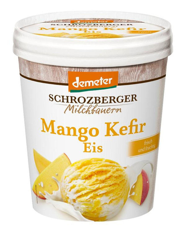 Produktfoto zu Mango Kefir Eis, 500 ml