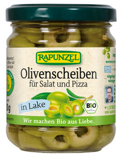 Produktfoto zu Olivenscheiben, 190 g