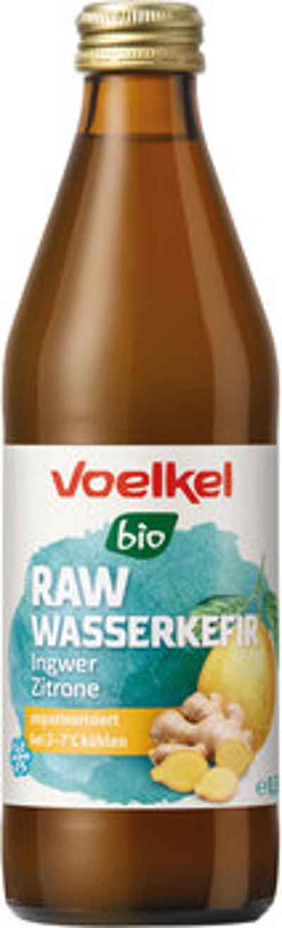 Produktfoto zu RAW Wasserkefir Zitrone Ingwer, 0,33 l