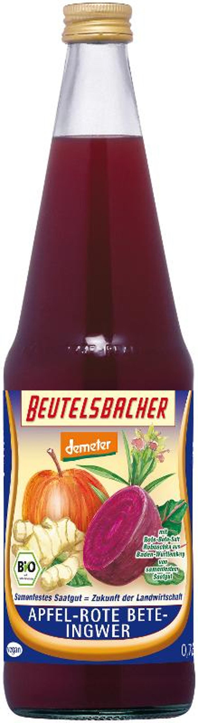Produktfoto zu Apfel- Rote Bete -Ingwer Saft, 0,7 l