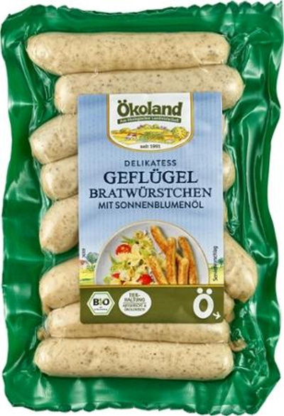 Produktfoto zu Delikatess Geflügelbratwürstchen, 9 Stück