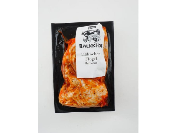 Produktfoto zu Hähnchen-Flügel BBQ, 0,35 kg (4 Stück)
