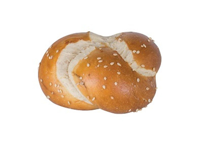 Produktfoto zu Laugenknoten, 3 Stück - Bio-Backhaus Wüst