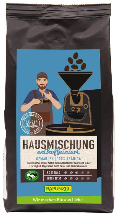 Produktfoto zu Heldenkaffee Hausmischung entkoffeiniert gemahlen, 250 g