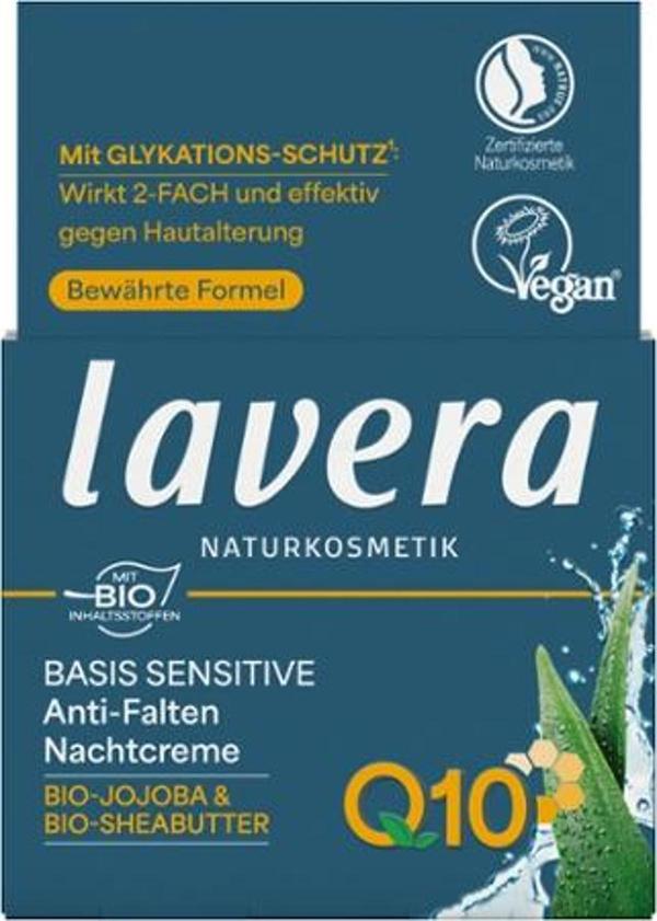 Produktfoto zu Basis Sensitiv Anti-Falten Nachtcreme Q10, 50 ml