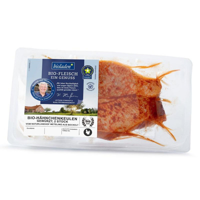 Produktfoto zu Hähnchenkeulen gewürzt, ca. 0,5 kg 2 Stück