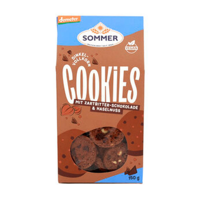 Produktfoto zu Dinkel Schoko-Cookies Vollkorn, 150 g