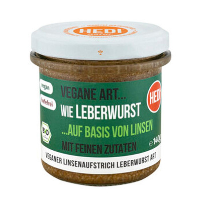 Produktfoto zu Vegane Art Leberwurst aus Linsen, 140 g