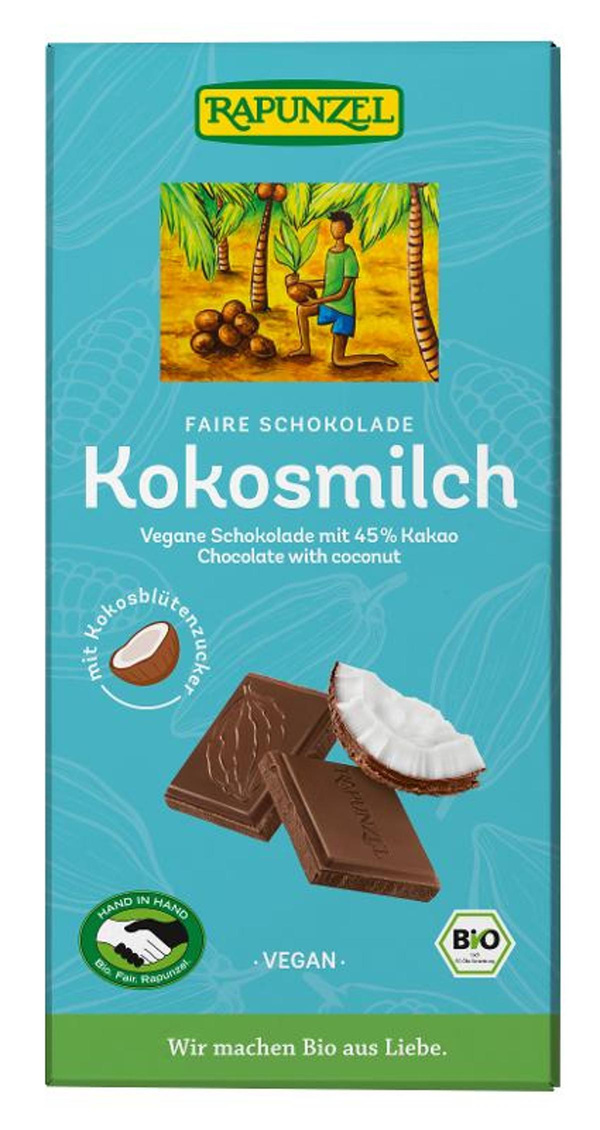 Produktfoto zu Kokosmilch Schokolade, 80 g