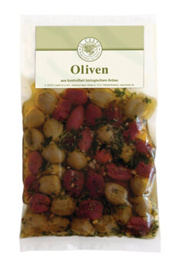 Produktfoto zu Oliven-Mix ohne Stein, mariniert 175 g