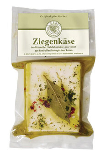 Produktfoto zu Griechischer Ziegen Weichkäse mariniert, 160 g