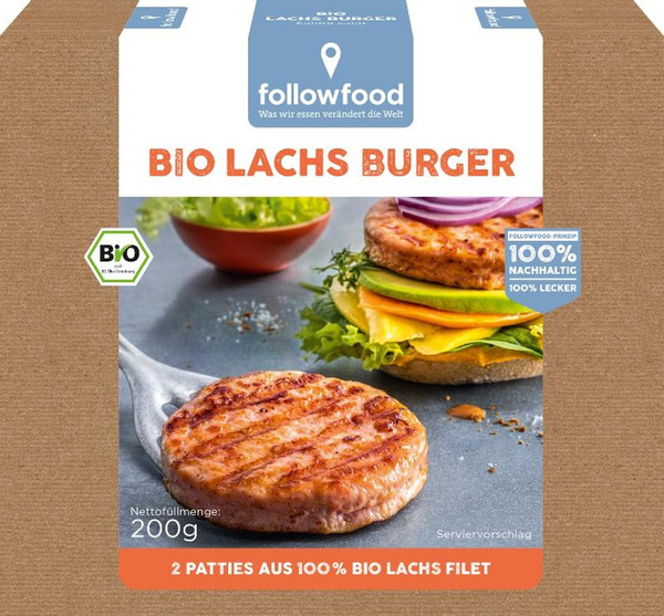 Produktfoto zu TK-Lachs Burger, 200 g (2 Stück)