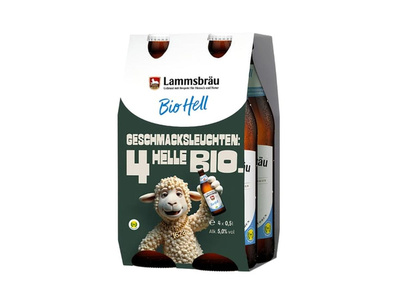 Produktfoto zu Bier Bio Hell, 4-Pack 0,5 l