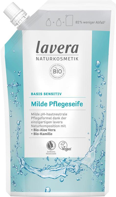 Produktfoto zu Milde Pflegeseife im Nachfüllbeutel, 500 ml